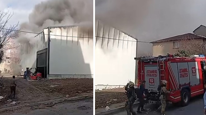 Esenyurt'ta mobilya imalathanesinde yangın! Çok sayıda ekip sevk edildi