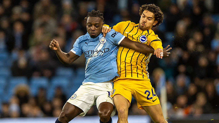 Manchester City 1-1 Brighton (İngiltere Premier Lig) Ferdi Kadıoğlu...