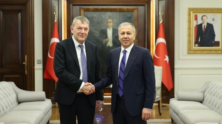 İçişleri Bakanı Yerlikaya, UNRWA Genel Komiseri Lazzarini ile görüştü