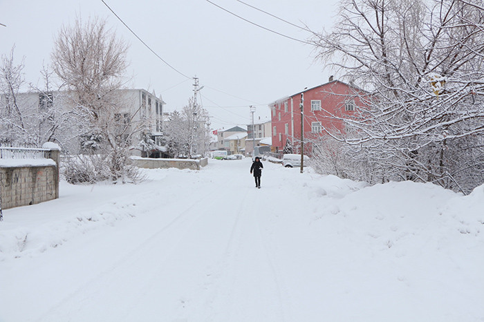 Kar yağışı başladı: Evler beyaz örtüyle kaplandı Eksi 35 dereceyi gördük