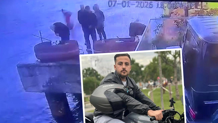 İstanbul'da motosikletiyle denize düşen genç hayatını kaybetti! Olay anı kamerada