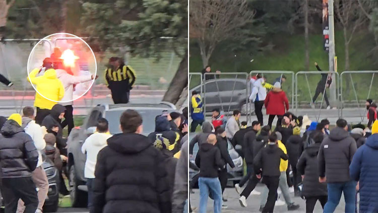 Galatasaray-Fenerbahçe derbisi öncesi ortalık karıştı: Taraftarlar arasında kavga çıktı!