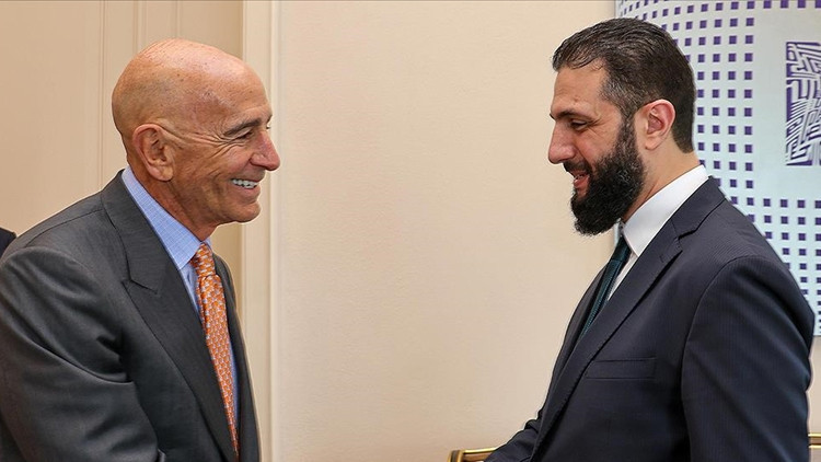 Suriye Cumhurbaşkanı Şara, ABD temsilcisi Barrack ile görüştü