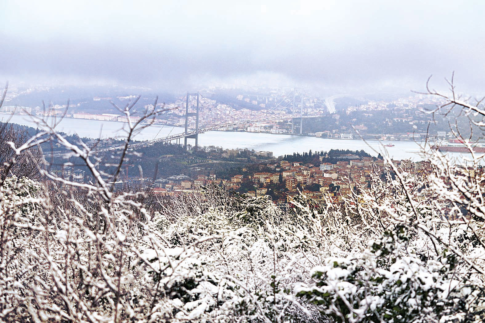 İstanbul’da kar manzaraları