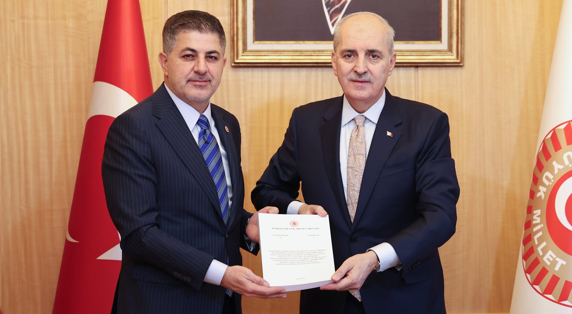 'Bebek Ölümlerini Araştırma Komisyonu' raporunu, TBMM Başkanı Kurtulmuş'a sundu