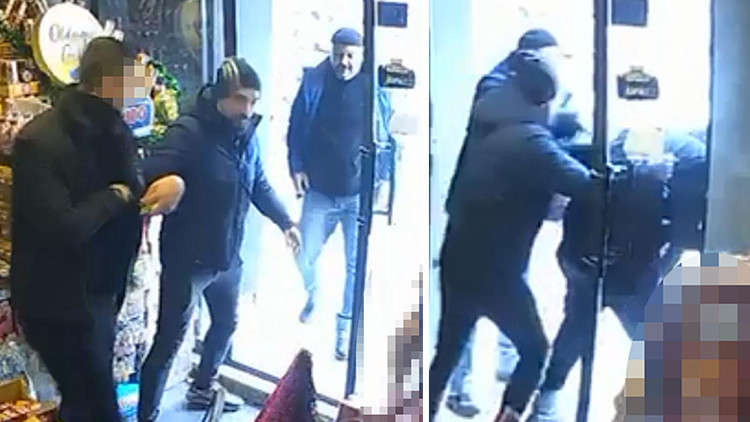 Kasadaki kadın da şok oldu! Peşi sıra girip böyle götürdüler: Gel hele, gel gel