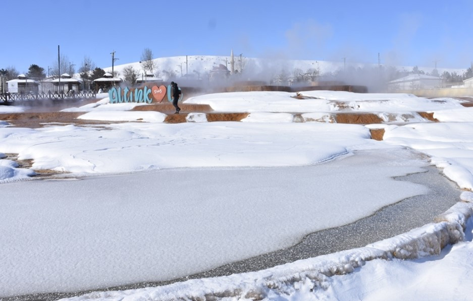 45 derecelik suyun anlık buza dönüştüğü nokta; Altınkale