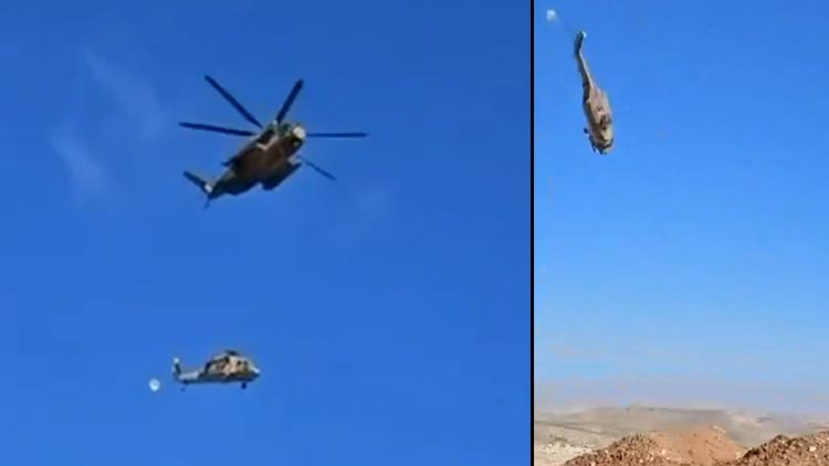 Halat koptu: İsrail helikopteri yere çakıldı