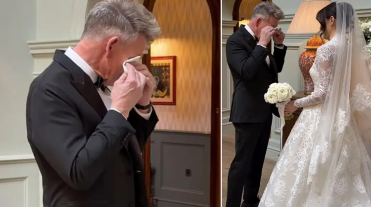 Ünlü şef kızını telli duvaklı gelin etti: Onu beyazlar içinde görünce hüngür hüngür ağladı