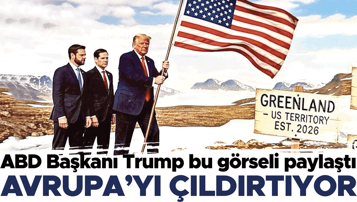 Davos öncesinde gerilim arttı… Trump sosyal medyada Grönland’a ABD bayrağı dikti