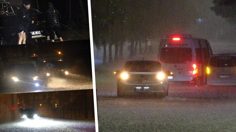 Antalya'da yollar göle döndü: Çok sayıda araç mahsur kaldı