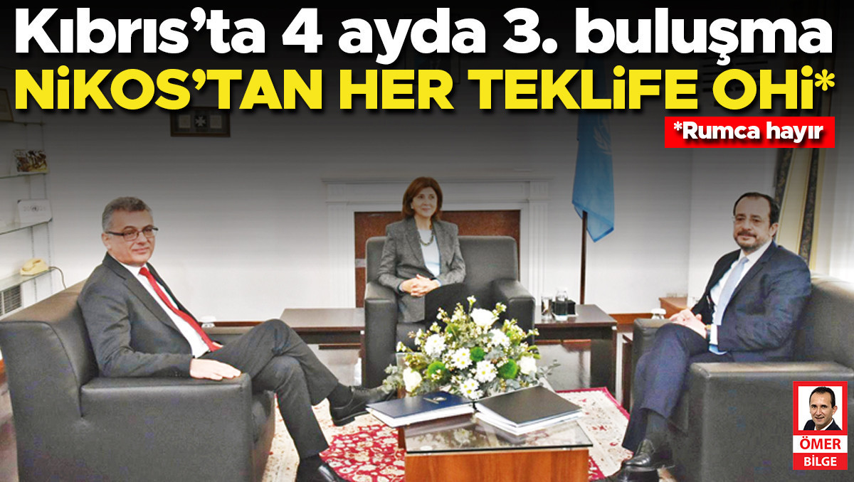 Kıbrıs’ta 4 ayda 3. buluşma… Nikos’tan her teklife ohi* (*Rumca hayır)