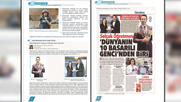 Hürriyet’in haberi lise kitabında