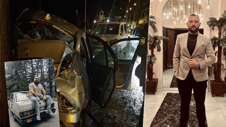 Otomobilin ağaca çarptığı kazada yaralanan Mert Can yaşam savaşını kaybetti