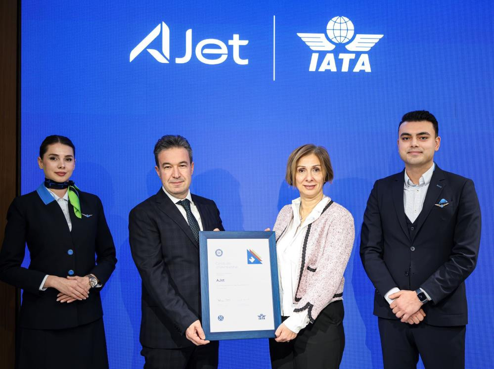 AJet, IATA sertifikasını aldı