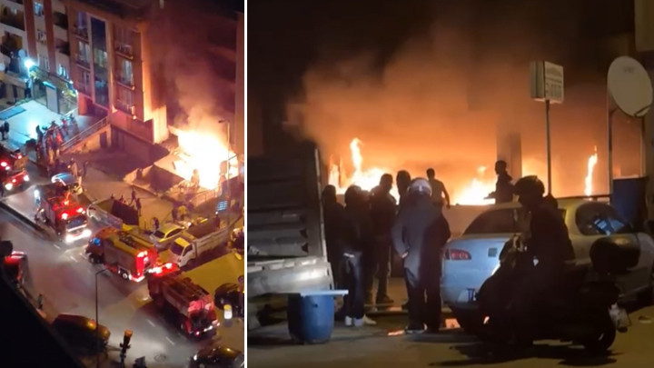 Kağıthane'de panik anları: Yangın var aşağı inin! 'Kavga etmişler sonra binayı yakmışlar!'