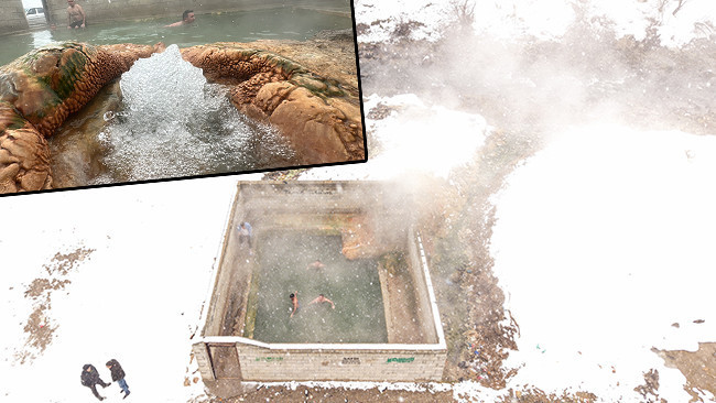 Termometrelerin eksi 30 dereceye düştüğü ilçede şifa dağıtıyor: Türkiye'nin birçok yerinden geliyorlar! 'Çekim merkezi haline geldi'