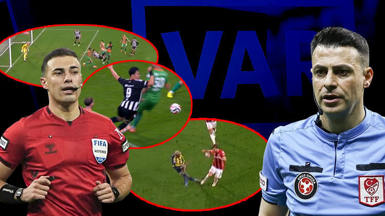Süper Lig'de 21. haftanın VAR kayıtları açıklandı! Fenerbahçe'nin kazandığı penaltı, Beşiktaş'ın golü...