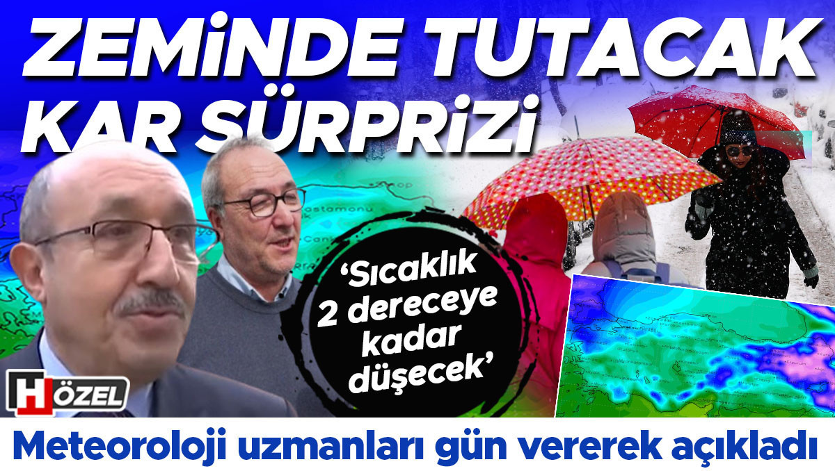Zeminde tutacak kar sürprizi! Meteoroloji uzmanları gün vererek açıkladı: 'Sıcaklık 2 dereceye kadar düşecek’