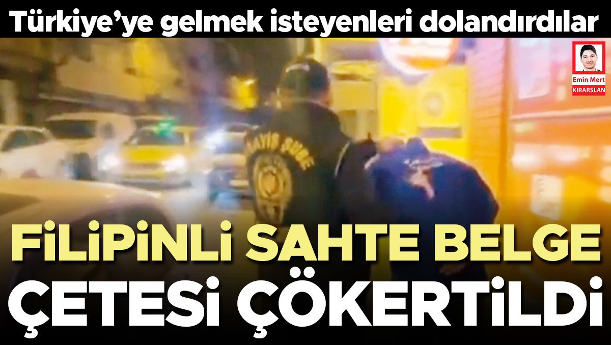 Filipinli sahte belge çetesi çökertildi