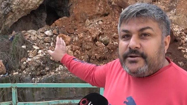 Heyelanla birlikte gün yüzüne çıktı: Mahalleli heyecanlandı! 'Çocukken girmiştik, korkumuzdan kaçmıştık'