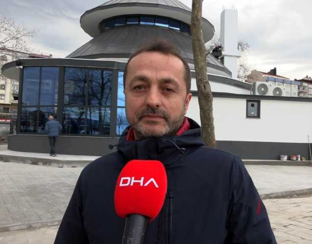 Trabzonda inşa edilen cami, mimari yapısıyla dikkat çekiyor Trabzonda inşa edilen cami, mimari yapısıyla dikkat çekiyor