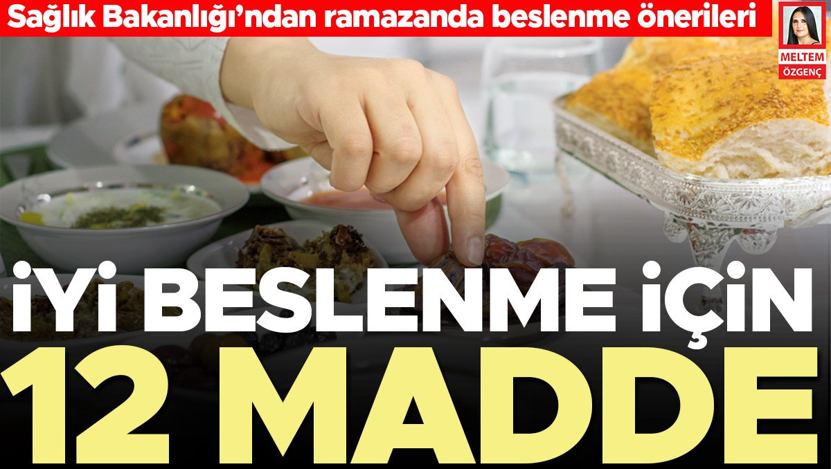 İftarda hızlı ve çok yemekten kaçının