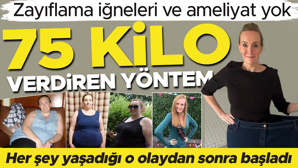 Zayıflama iğneleri yok, ameliyat yok: 75 kilo verdiren yöntem… Her şey çocuklarının önünde yaşadığı o olaydan sonra başladı…