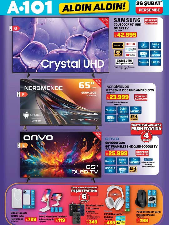 A101 ALDIN ALDIN TAM LİSTE AFİŞİ 26 ŞUBAT 2025