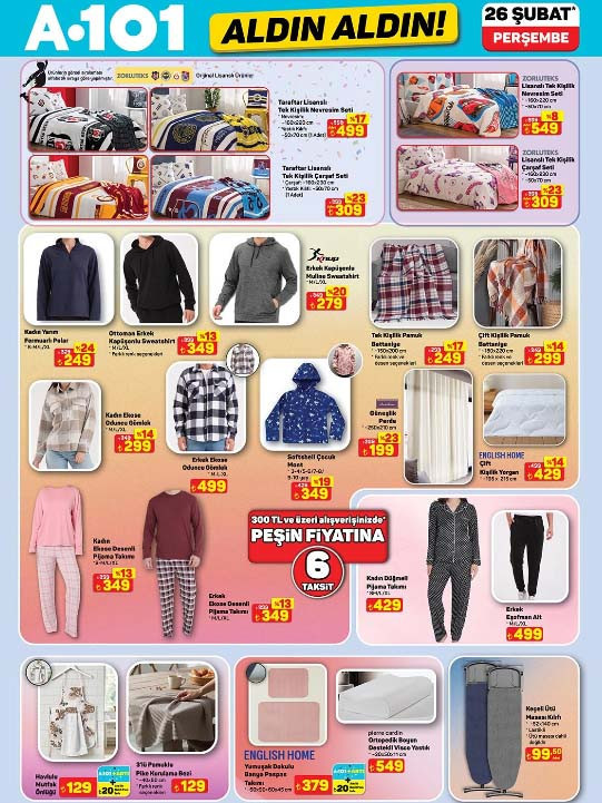 SATIŞTA A101 ALDIN ALDIN AFİŞİ 26 ŞUBAT 2026 || A101 bu hafta aktüel kataloğu indirimli ürünleri neler A101 broşürü ile tiny house, elektronik para kasası, akıllı hava temizleyici ve sprey mop raflarda...