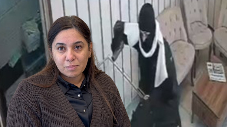 Panik dolu anlar kamerada: Silah doğrultan adamı bağırarak kaçırdı