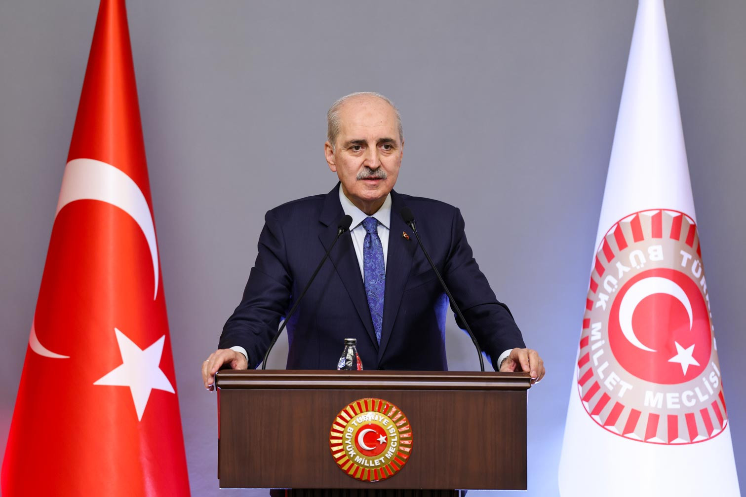 TBMM Başkanı Kurtulmuş: Terör örgütünün silahlarını bırakmasıyla birlikte yeni bir döneme başlıyoruz