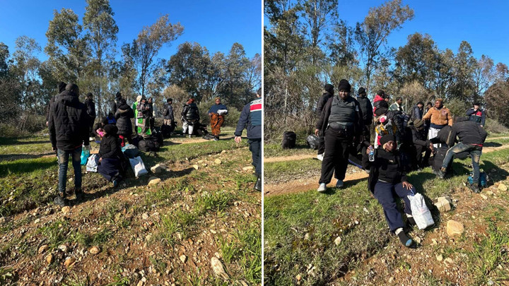 Aydın'da kaçak göçmenleri 'dağın arkası İstanbul, yürüyün' diyerek, araziye bırakmışlar