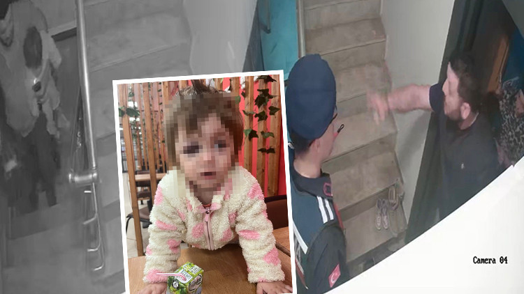 Baba ile 14 aylık bebeği darbedilmişti: Türkiye'nin konuştuğu olayda yeni görüntüler ortaya çıktı