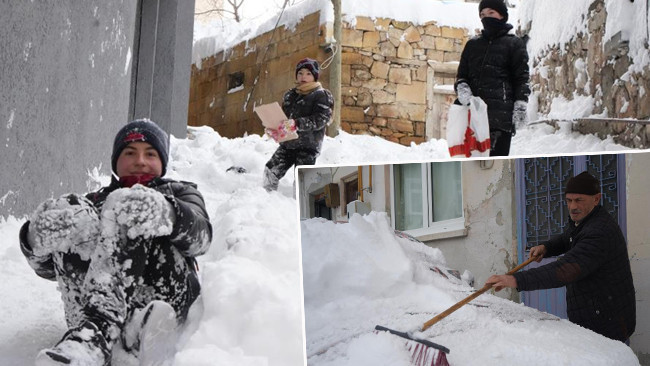 Kar yağışı yeniden başladı: Güne 15 santimetre karla uyandılar! 'Geçmiş yıllara göre farklı oldu'