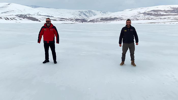  100 bin dönüm araziyi sulayan baraj dondu