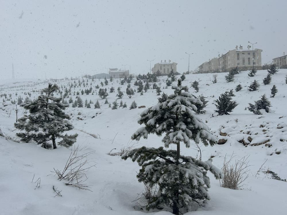  Sokaklar tamamen beyaza büründü 18 senenin görmediği karı bu yıl gördük