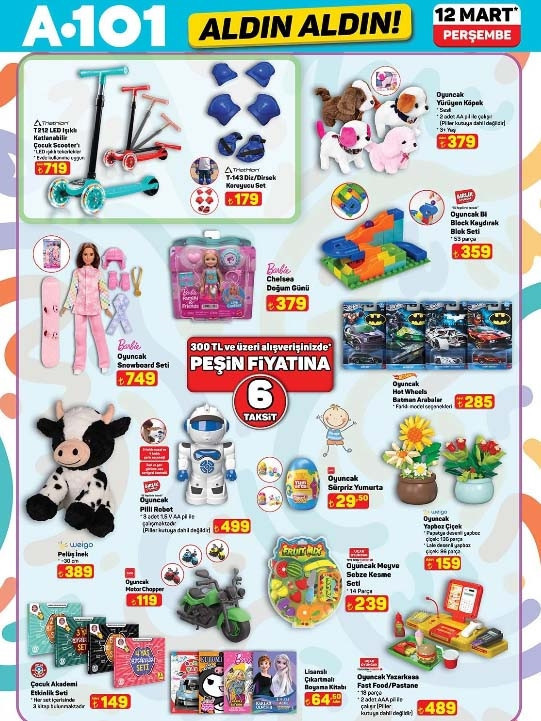 SATIŞTA A101 AKTÜEL AFİŞİ 12 MART 2026 (YENİ İNDİRİMLİ ÜRÜNLER BROŞÜRÜ) || A101 Aldın Aldın kataloğu bu hafta ürünleri neler A101 yeni broşürü ile 3lü siyah ankastre set, buharlı temizleyici mop, kamp sandalyesi, merdiven, manikür seti satışta