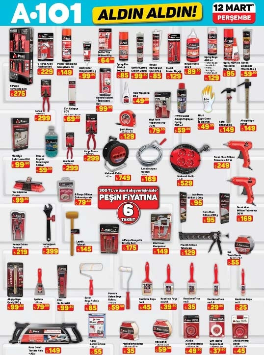 SATIŞTA A101 AKTÜEL AFİŞİ 12 MART 2026 (YENİ İNDİRİMLİ ÜRÜNLER BROŞÜRÜ) || A101 Aldın Aldın kataloğu bu hafta ürünleri neler A101 yeni broşürü ile 3lü siyah ankastre set, buharlı temizleyici mop, kamp sandalyesi, merdiven, manikür seti satışta