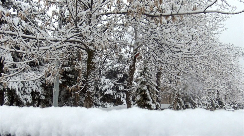  Bastıran kar yağışıyla yollar kapandı
