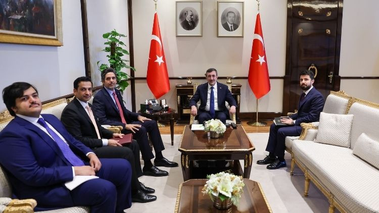 Cumhurbaşkanı Yardımcısı Yılmaz, 4 ülkenin büyükelçisini kabul etti