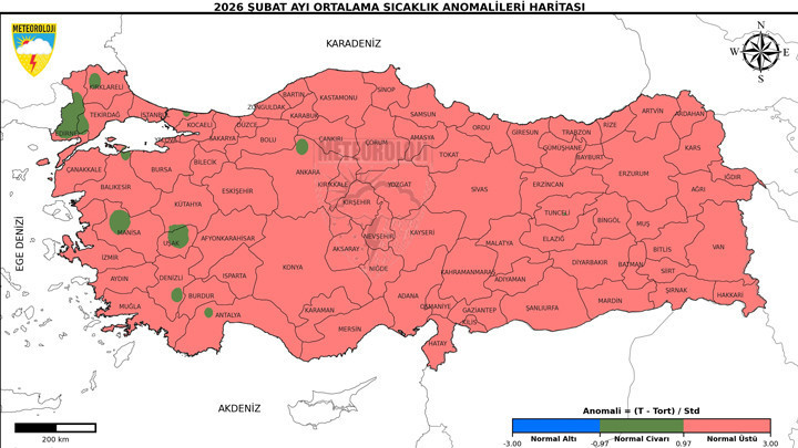 Meteoroloji raporunu açıkladı: Son 56 yılın en sıcak 3'üncü şubat ayı yaşandı