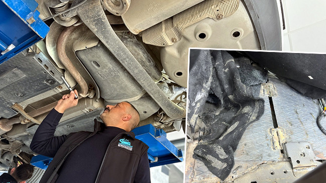 Satış sonrası ikinci el aracı ekspertize götürdü: Görünce şok oldu! Alt kısmını zulaya dönüştürmüş