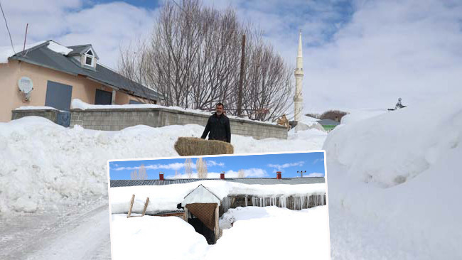 3 köy yoğun kar yağışının altında kaldı: Baharda kışı yaşıyorlar! 'Kar evlerin boyunu aşmış, çatılar içinde kaybolmuş'