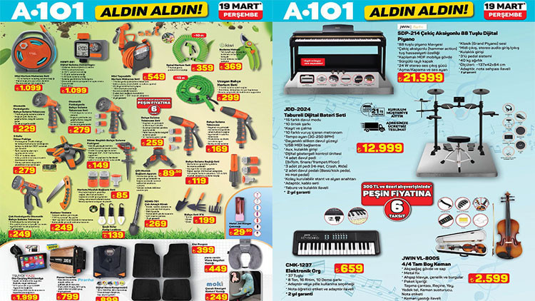 SATIŞTA 19 MART A101 ALDIN ALDIN AFİŞİ 2026 PERŞEMBE - A101 YENİ BROŞÜRÜ TAM LİSTE || A101 bu hafta indirimli aktüel kataloğu ürünleri neler A101 broşürü ile halı yıkama makinesi, otomatik çaycılı su sebili, dijital bateri seti, tam boy keman geliyor SATIŞTA 19 MART A101 ALDIN ALDIN AFİŞİ 2026 PERŞEMBE - A101 YENİ BROŞÜRÜ TAM LİSTE || A101 bu hafta indirimli aktüel kataloğu ürünleri neler A101 broşürü ile halı yıkama makinesi, otomatik çaycılı su sebili, dijital bateri seti, tam boy keman geliyor