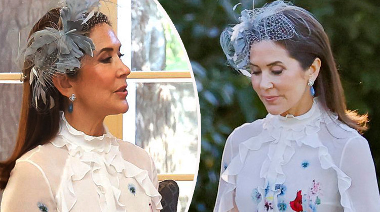 Dört çocuktan sonra adeta yeniden gelin oldu! Bu ne güzellik böyle beyazlar içinde