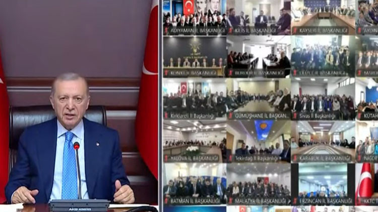 Son dakika... Cumhurbaşkanı Erdoğan'dan AK Parti Teşkilatları ile bayramlaştı