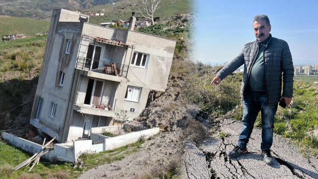 Çiğli ilçesinde 2013 yılında başladı: Zamanla hızlandı! 'Bugün dağlar kayıyor, evler yıkılıyor'
