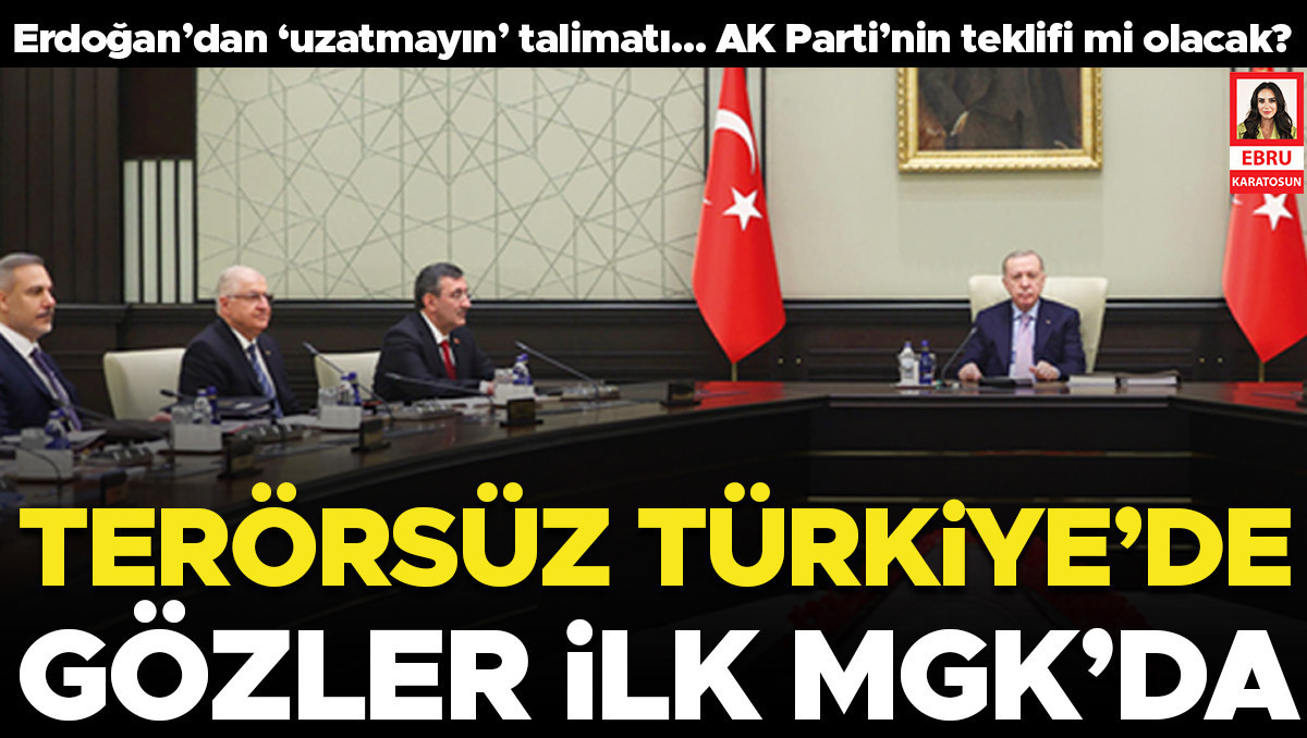 Terörsüz Türkiye’de gözler ilk MGK’da