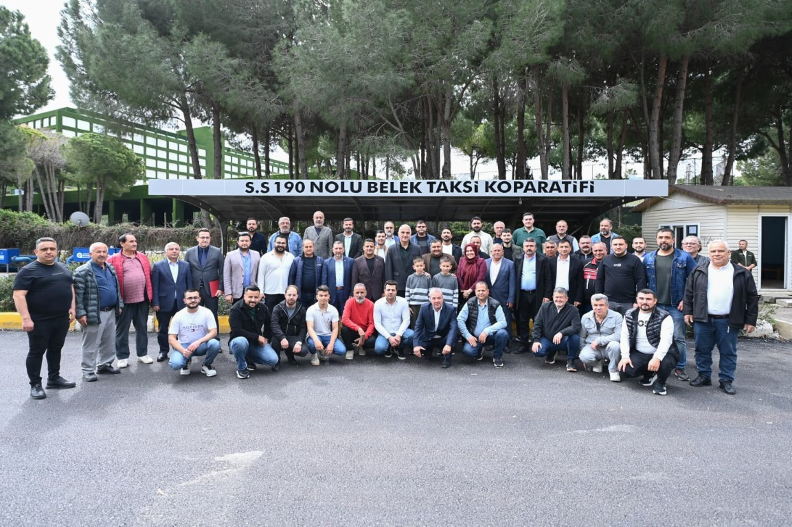 Belek’te geleneksel bayram buluşması! Taksicilerle kritik başlıklar ele alındı